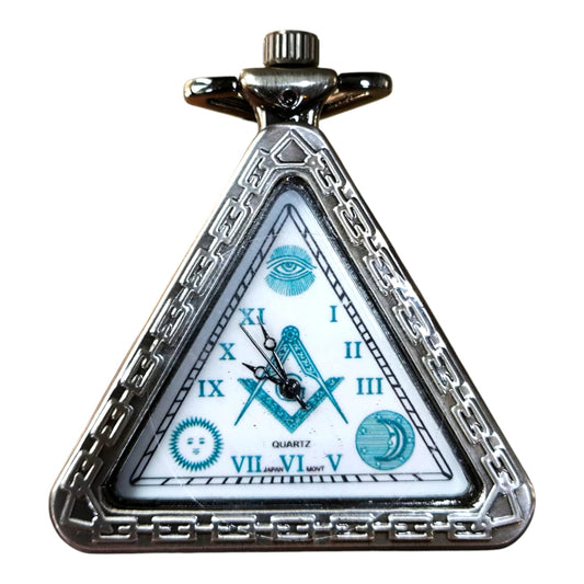 Reloj masonico triangular de mano