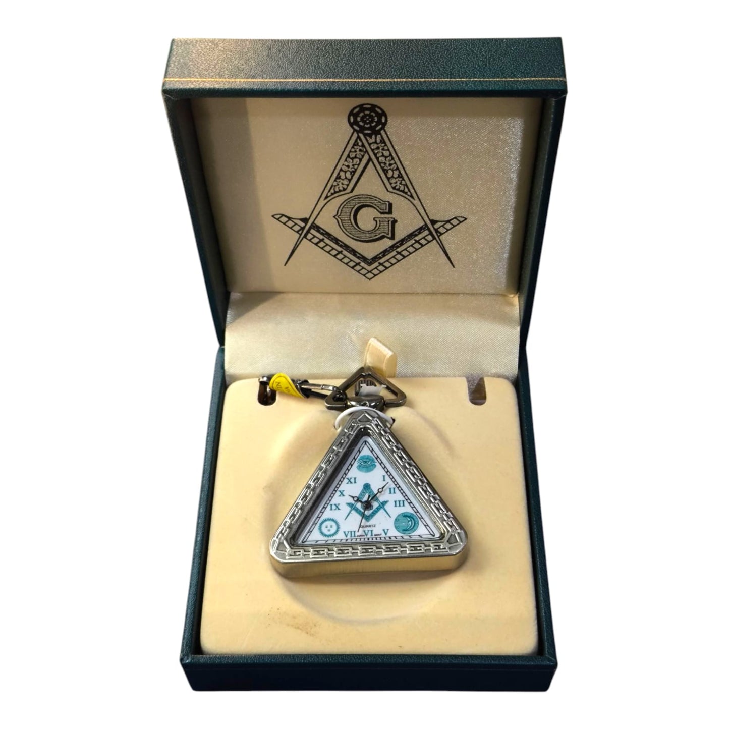 Reloj masonico triangular de mano