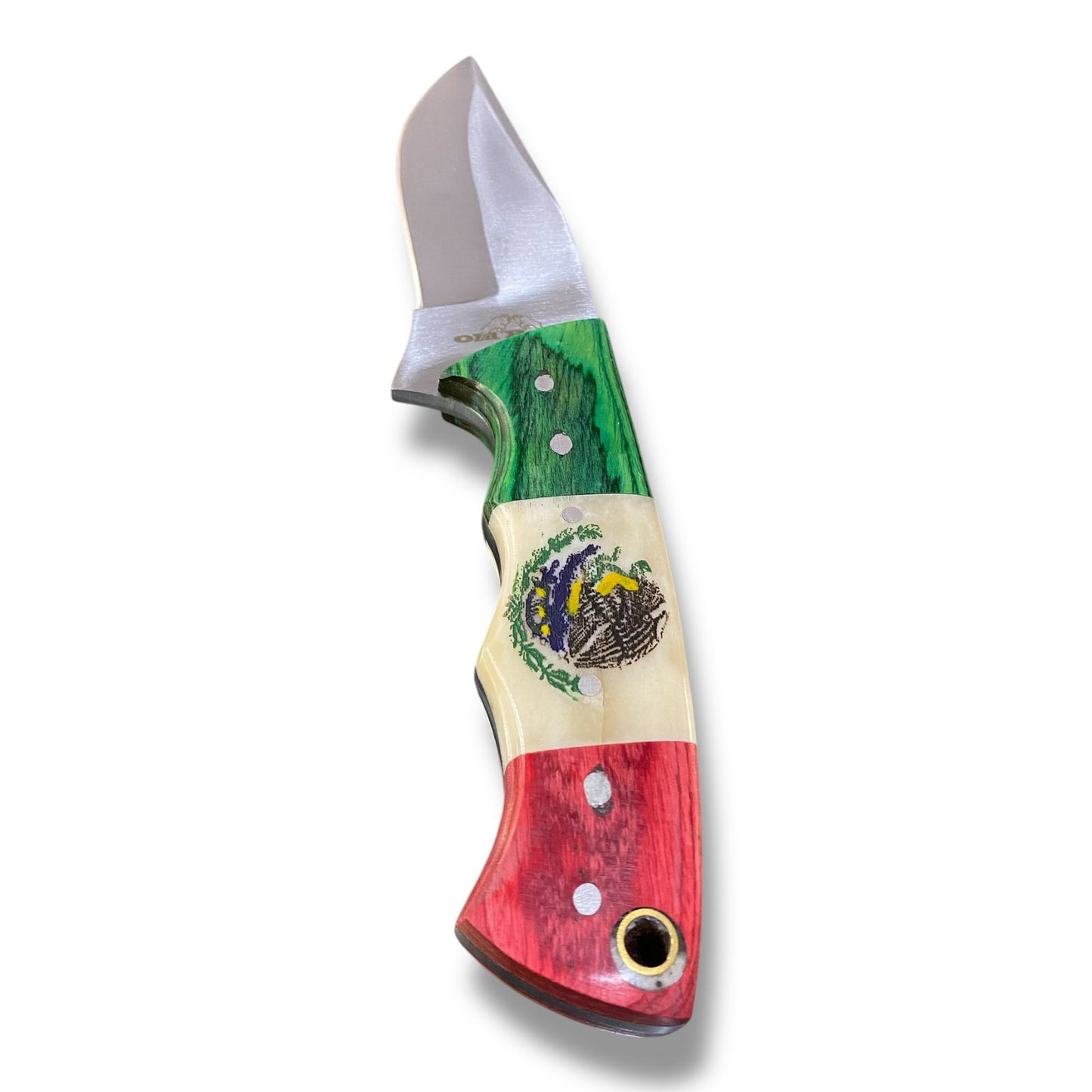 Navaja con bandera Mexicana
