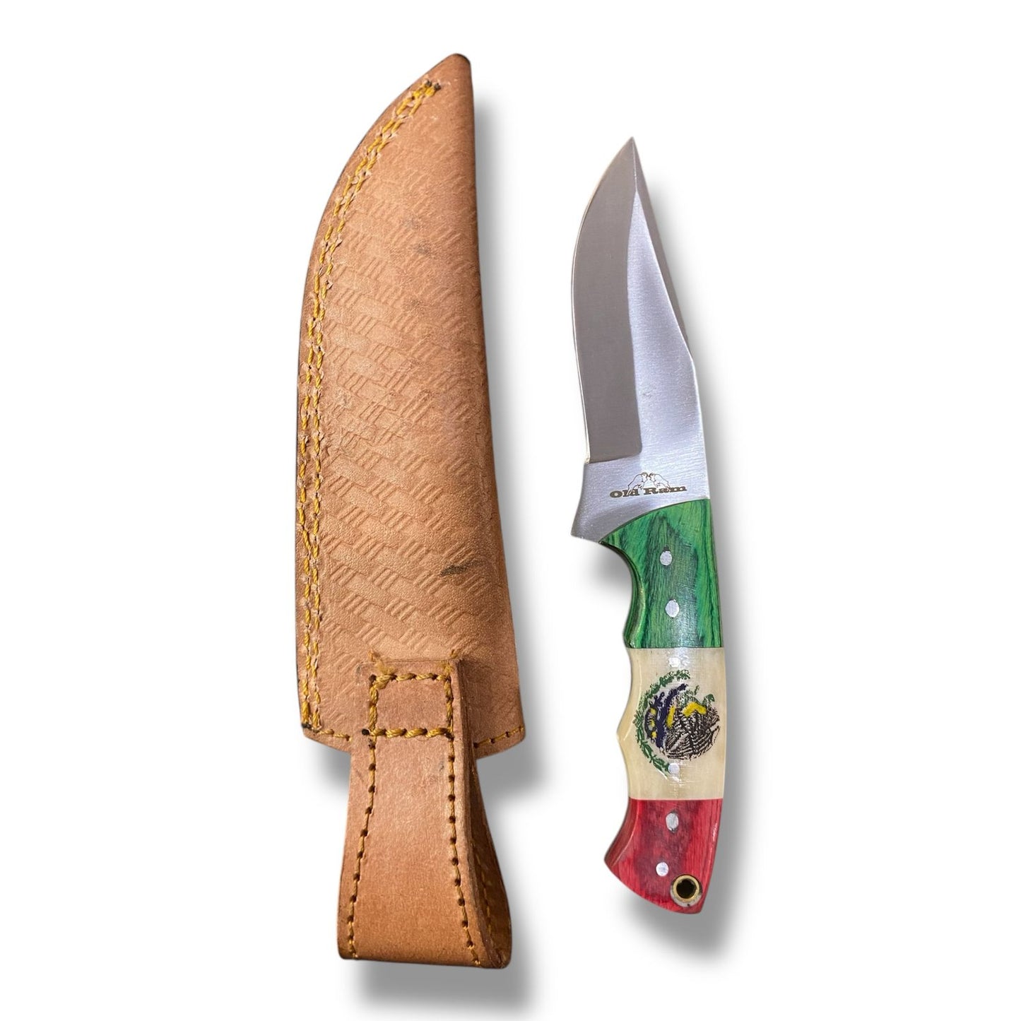 Navaja con bandera Mexicana