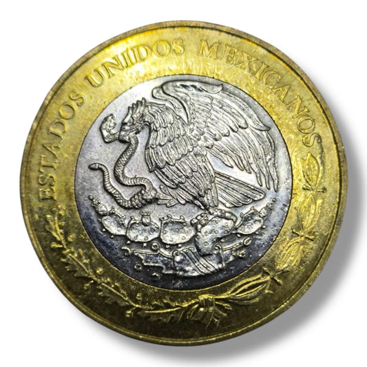 Moneda de 20 pesos Octavio Paz 2010