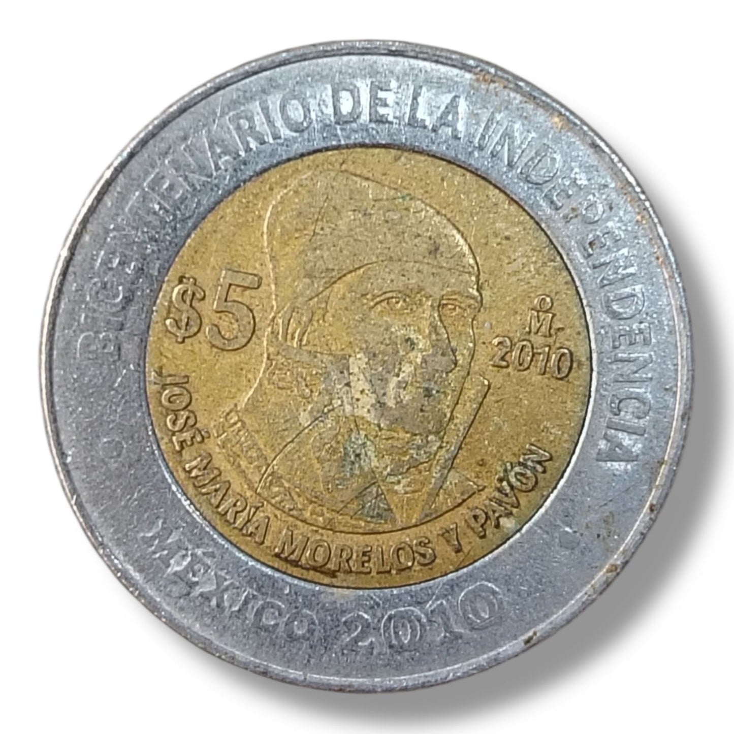 Moneda de 5 pesos José Maria Morelos y Pavón