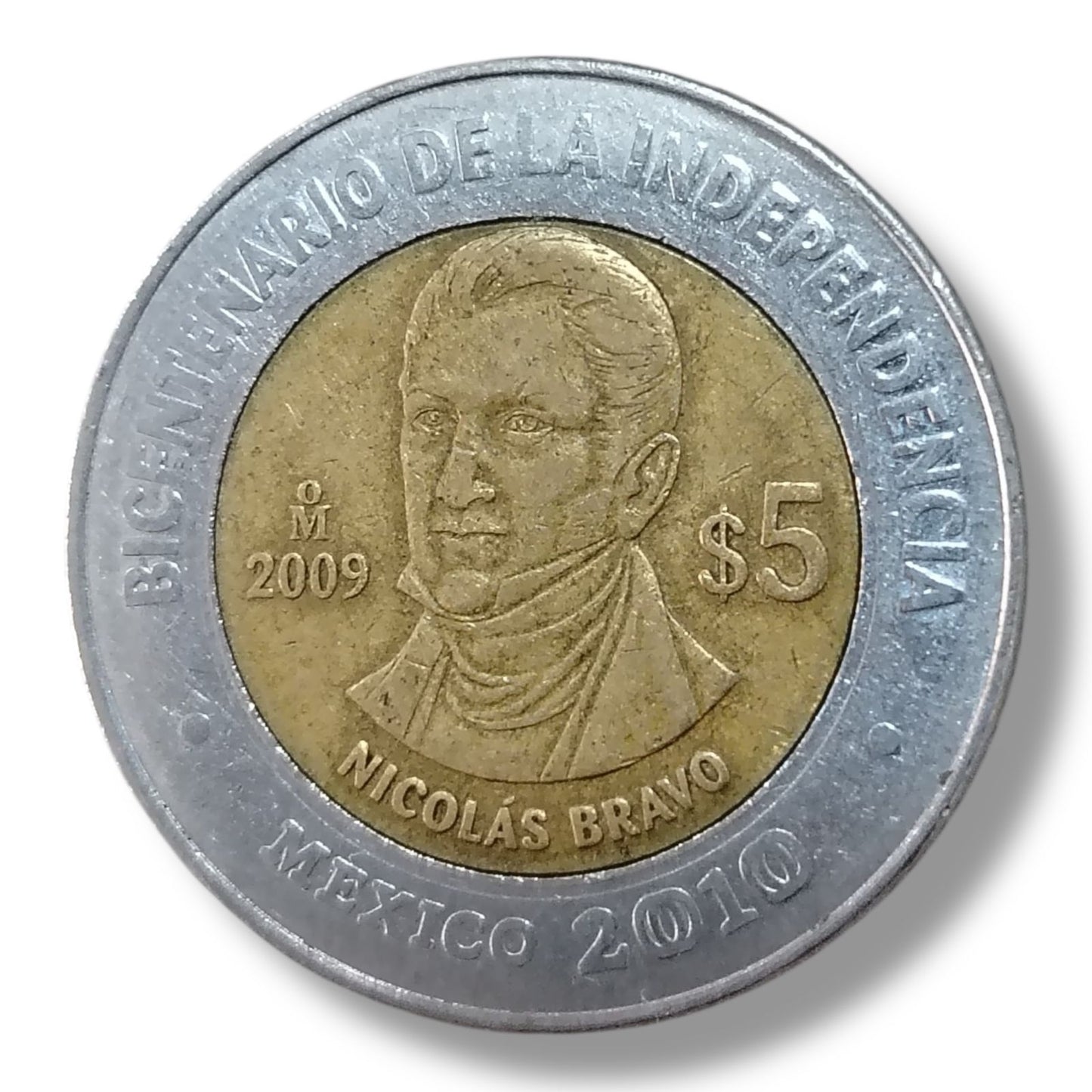 Moneda de 5 pesos Nicolas Bravo