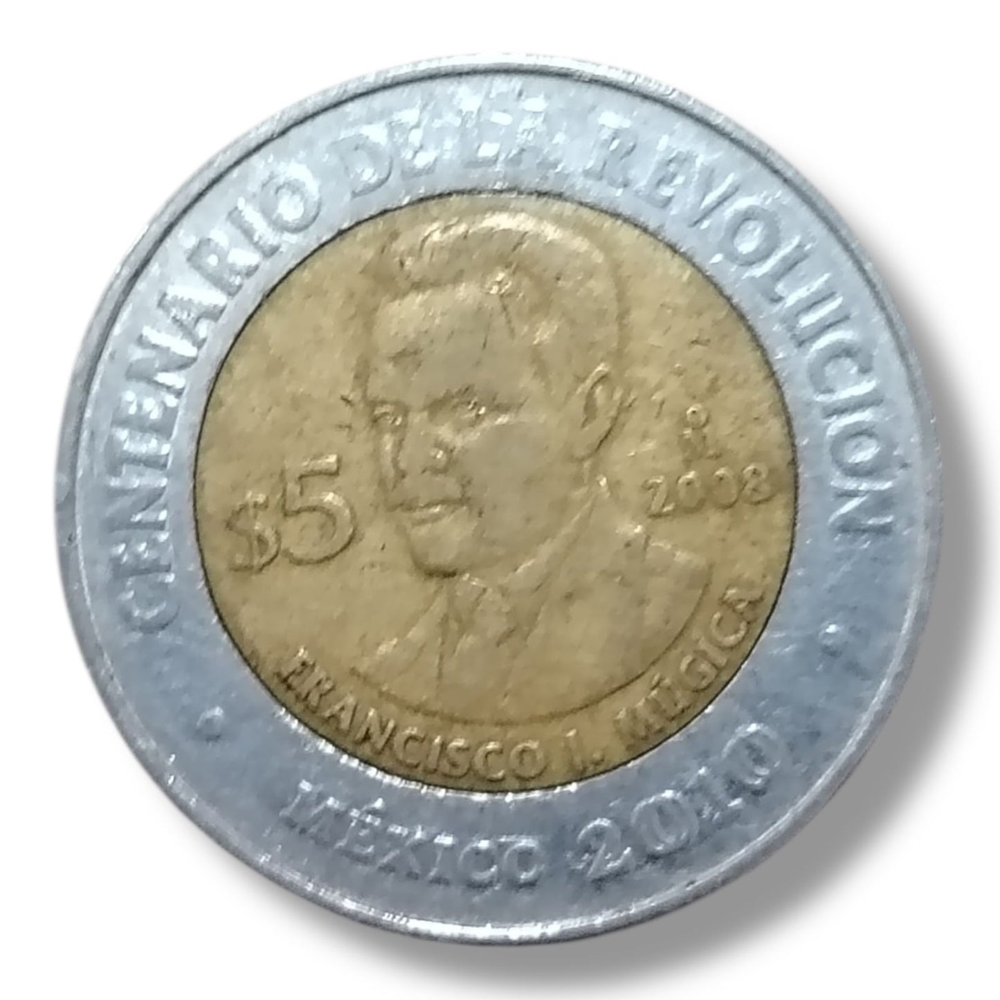 Moneda de 5 pesos Francisco I. Múgica
