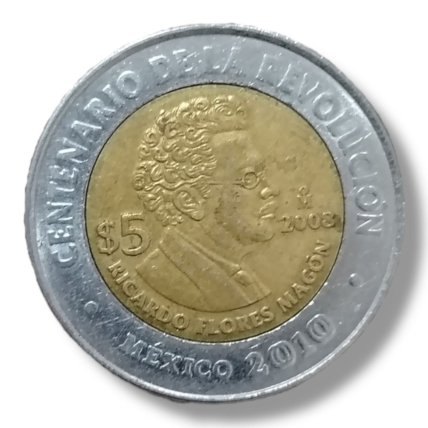 Moneda de 5 pesos Ricardo Flores Magón