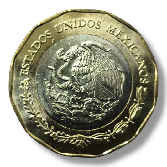 Moneda de 20 pesos Marina Armada de Mexico