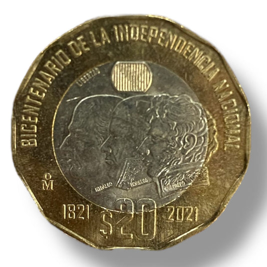 Moneda de 20 pesos Bicentenario de la independencia