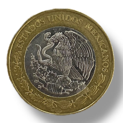 Moneda de 20 pesos Morelos y Pavón