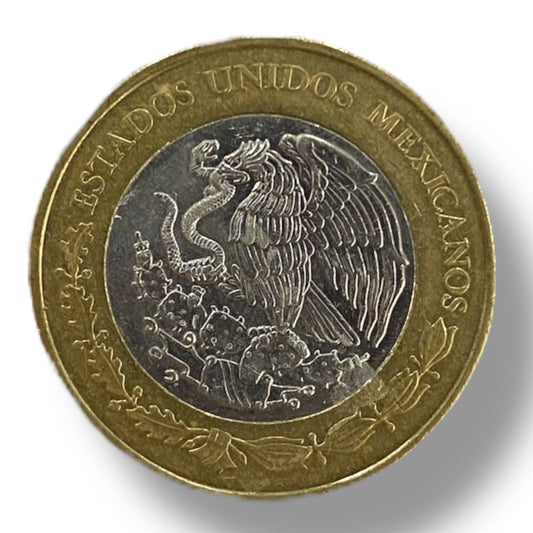 Moneda de 20 pesos Morelos y Pavón