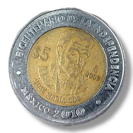 Moneda de 5 pesos Jose Maria Cos