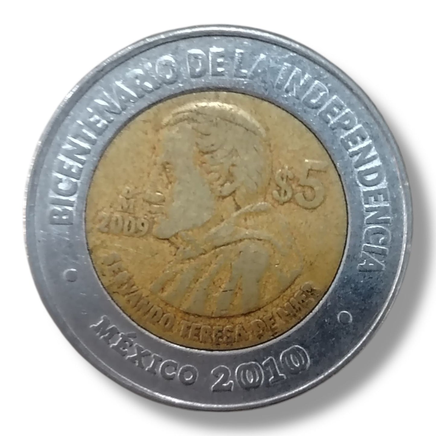 Moneda de 5 pesos Servando Tereza de Mier