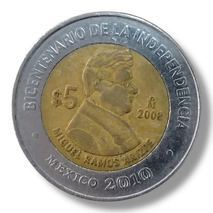 Moneda de 5 pesos Miguel Ramos Arizpe