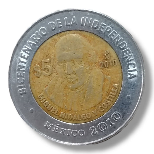 Moneda de 5 pesos Miguel Hidalgo