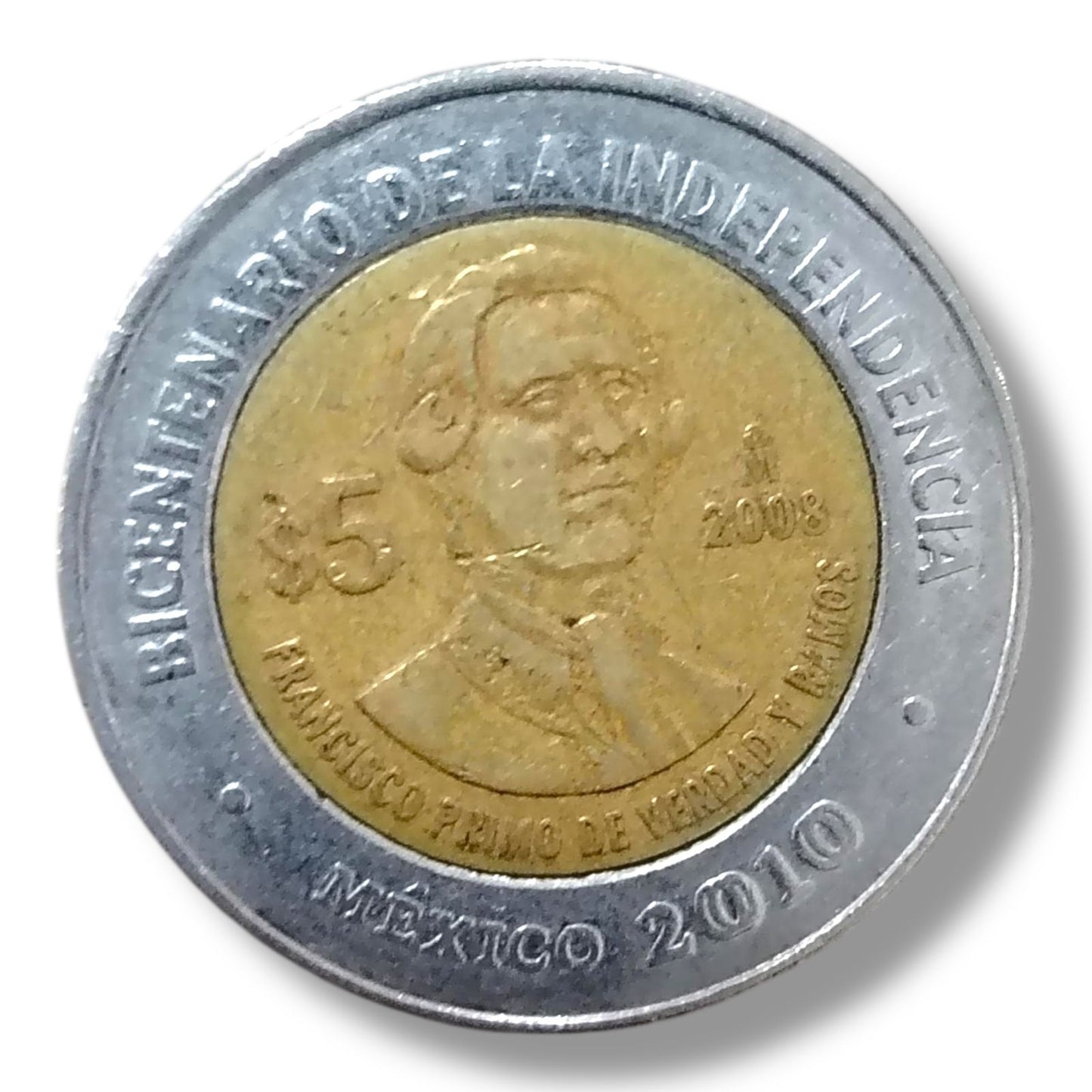 Moneda de 5 pesos Francisco Primo de Verdad y Ramos