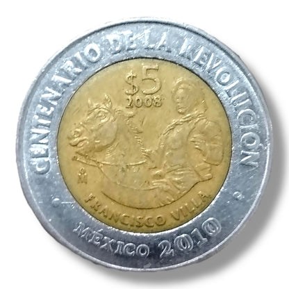 Moneda de 5 pesos Francisco Villa
