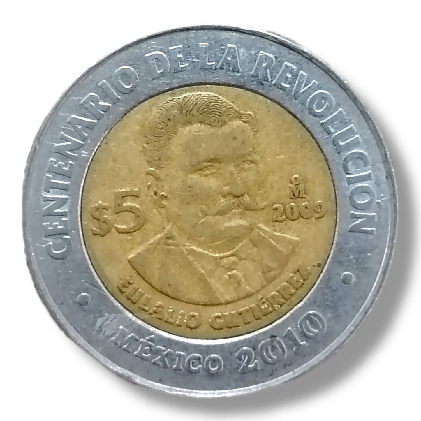 Moneda de 5 pesos Eulalio Gutiérrez