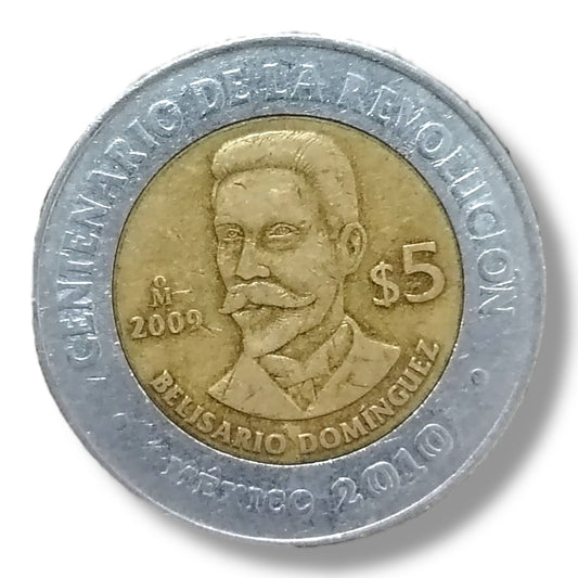 Moneda de 5 pesos Belisario Domínguez