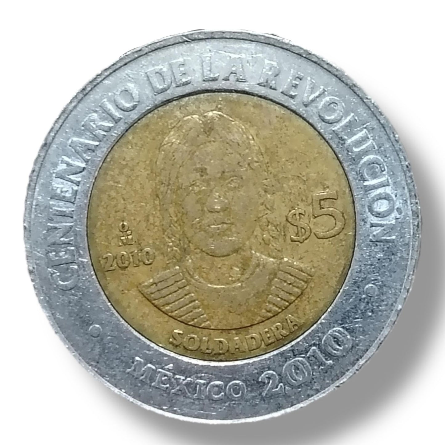 Moneda de 5 pesos Soldadera
